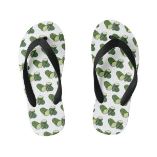 Cucumber cartoon illustration  kid's thongs