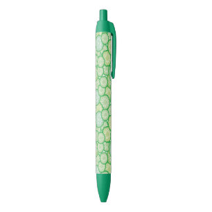 Cucumber funny pattern black ink pen