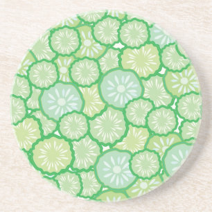 Cucumber funny pattern coaster
