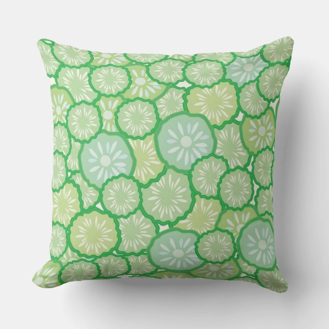 Cucumber funny pattern cushion (Front)