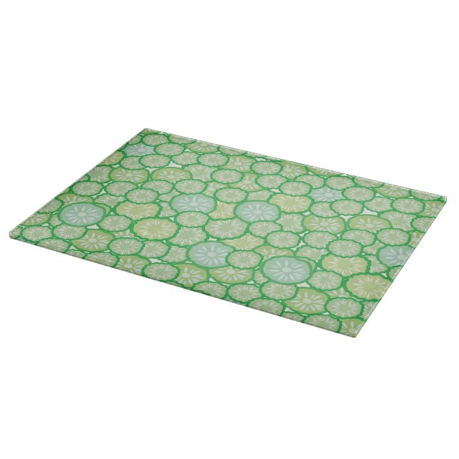 Cucumber funny pattern cutting board (Corner)