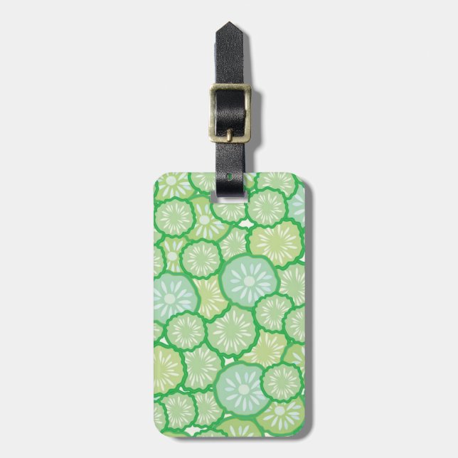 Cucumber funny pattern luggage tag (Front Vertical)