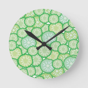 Cucumber funny pattern round clock