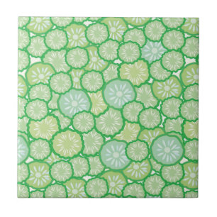 Cucumber funny pattern tile