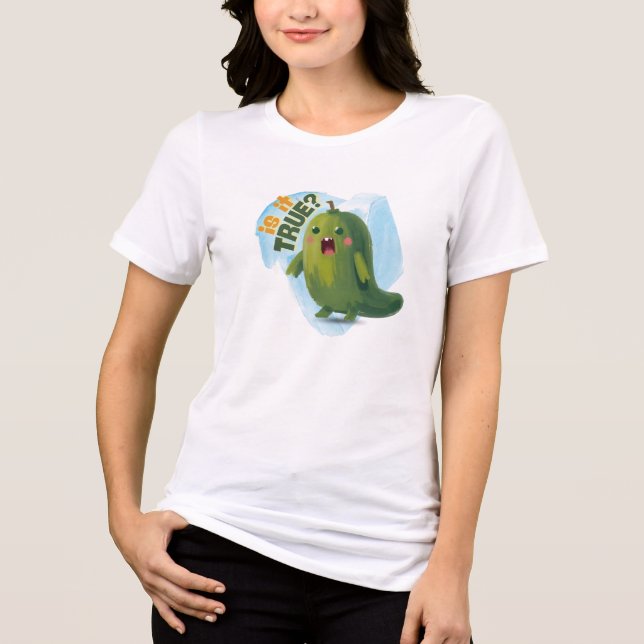 Cucumber Is It True Tri-Blend Shirt (Front)