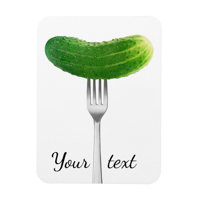 Cucumber on a fork magnet (Vertical)