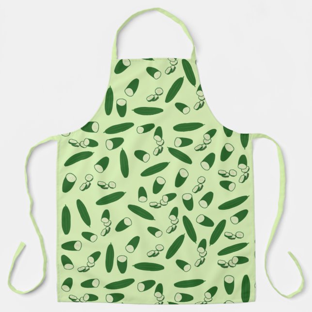 Cucumber Pattern Apron (Front)