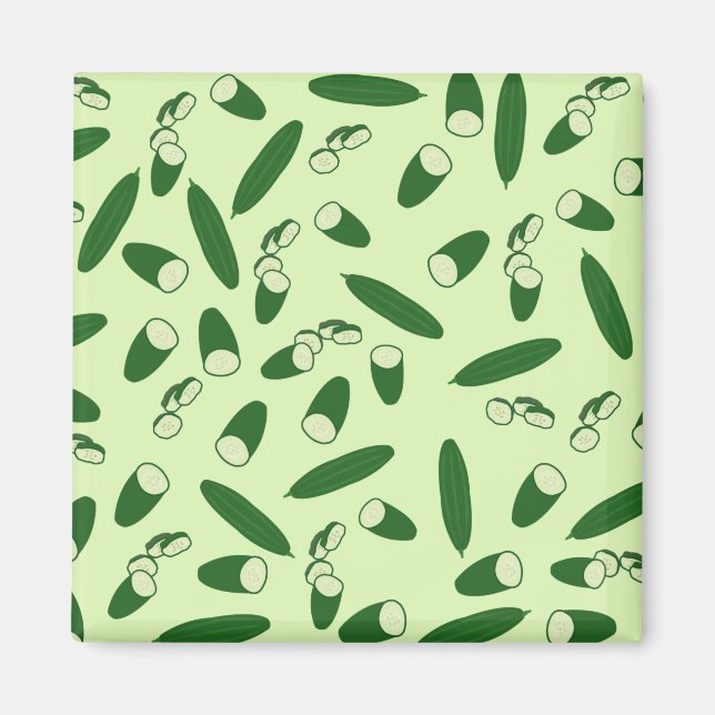 Cucumber Pattern Magnet (Front)