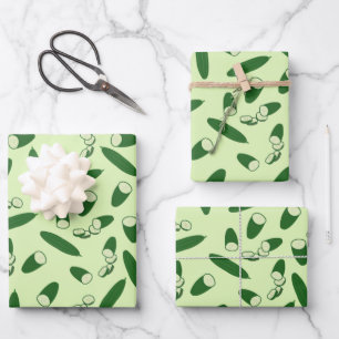 Cucumber Pattern  Wrapping Paper Sheet