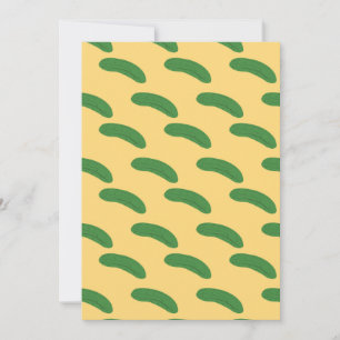 Cucumber Pickles Vegetable Lover Food Humour Thank You Card