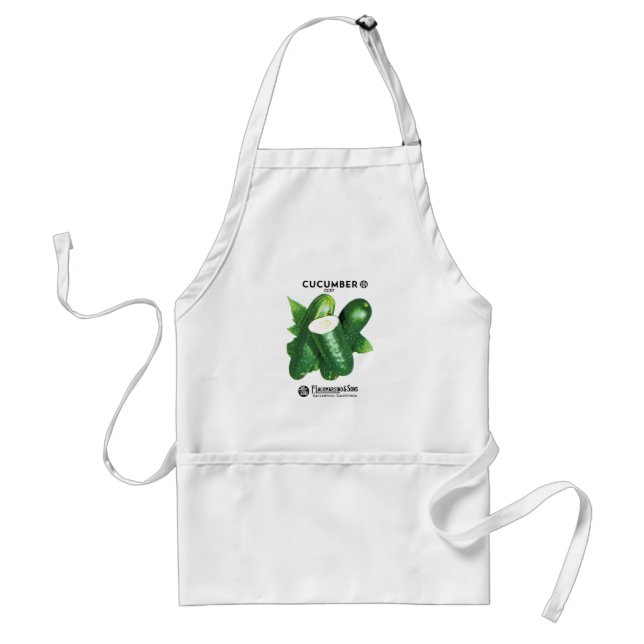 Cucumber Seed Packet Label Standard Apron (Front)