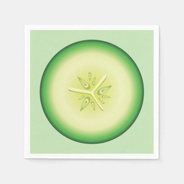 Cucumber Slice Napkin (Front)