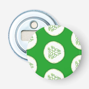 Cucumber slices pattern bottle opener
