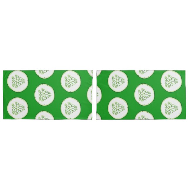 Cucumber slices pattern pillowcase (Front-Set)