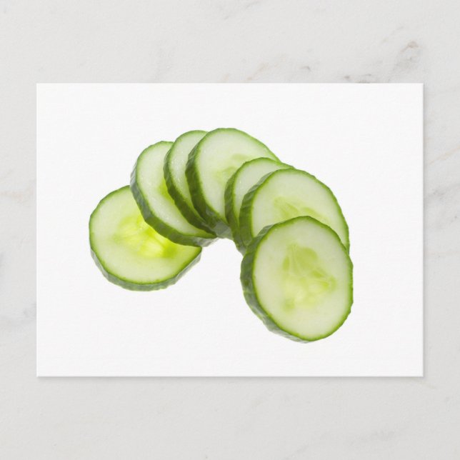Cucumber slices postcard (Front)