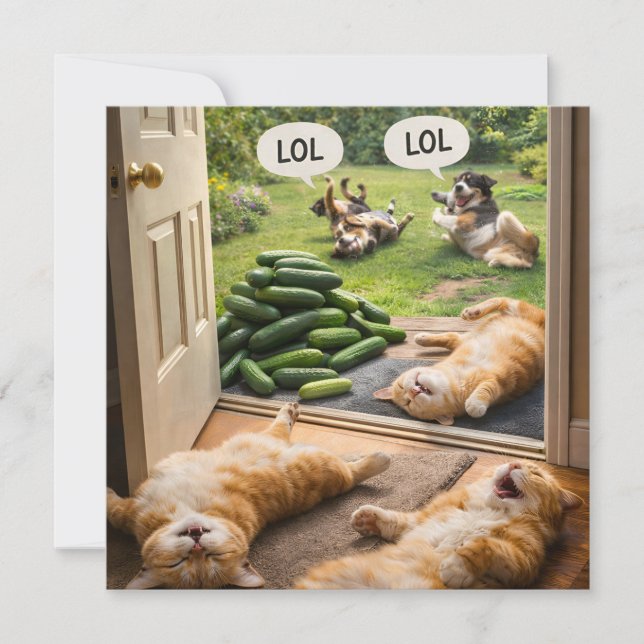 Cucumbers prank on wrong card (Front)