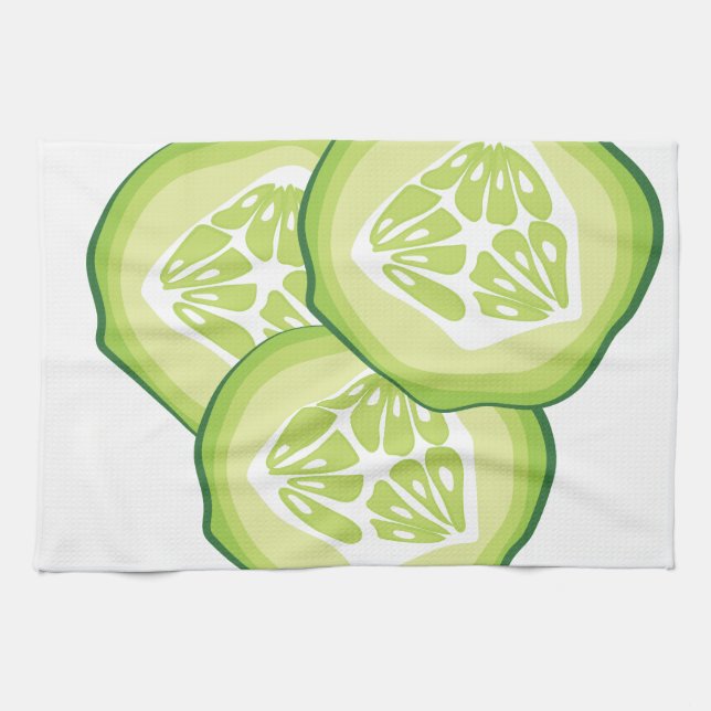 Cucumbers Tea Towel (Horizontal)