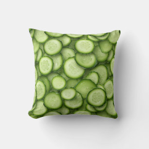Cucumbers Throw Pillow