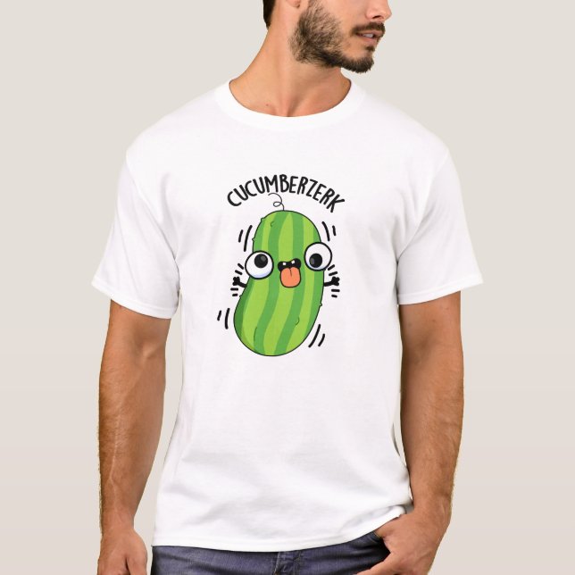 Cucumberzerk Funny Berzerk Cucumber Pun  T-Shirt (Front)