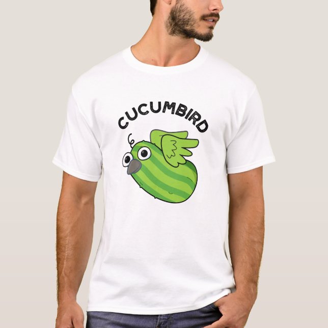 Cucumbird Funny Veggie Cucumber Pun  T-Shirt (Front)