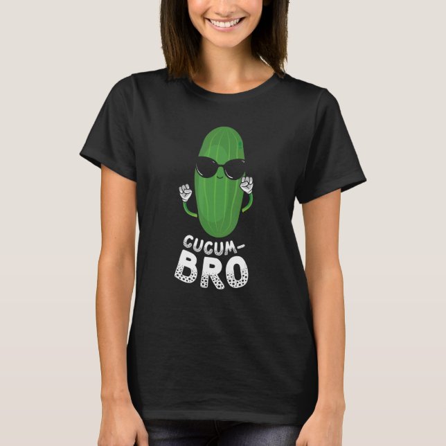 Cucumbro Vegetarian Vegetable Veggies Vegan Cucumb T-Shirt (Front)