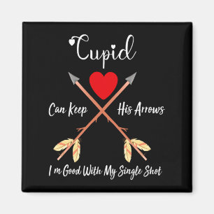 Cud Can Keep His Arrows Anti Valentines Day Sin Magnet
