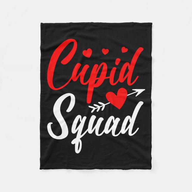 Cud Squad Cute Valentine's Couples New Husband Wif Fleece Blanket (Front)
