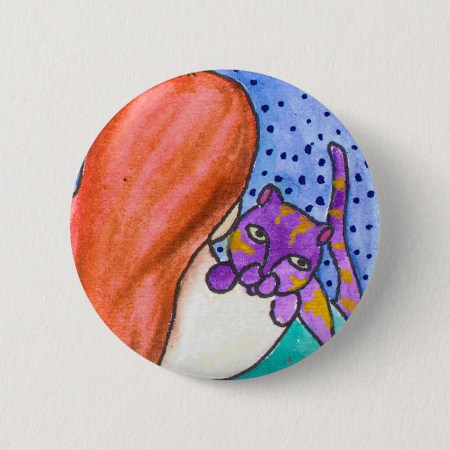 Cuddle 6 Cm Round Badge (Front)