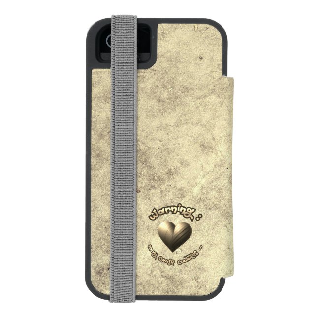 Cuddle Alert – Art with Heart! Incipio iPhone Wallet Case (Folio Back)