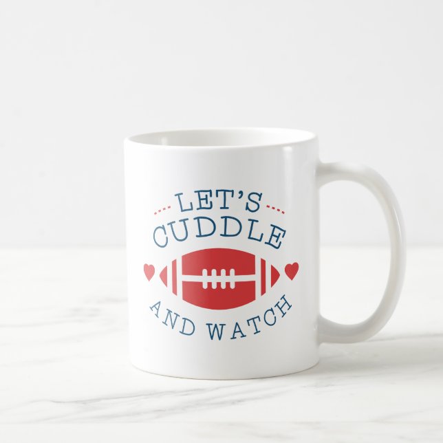 Cuddle And Football Coffee Mug (Right)