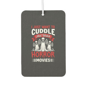 Cuddle and Watch Horror Movies Skeleton Halloween Car Air Freshener