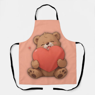 Cuddle bear apron