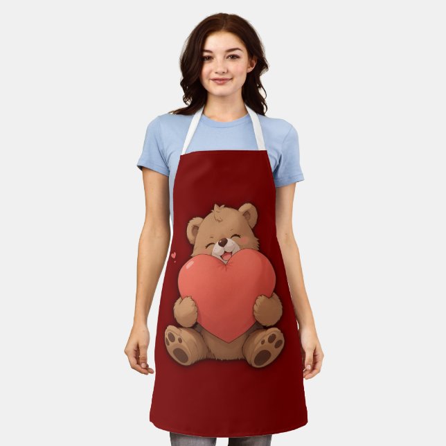 Cuddle bear apron (Worn)