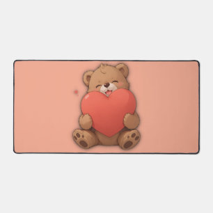 Cuddle bear desk mat