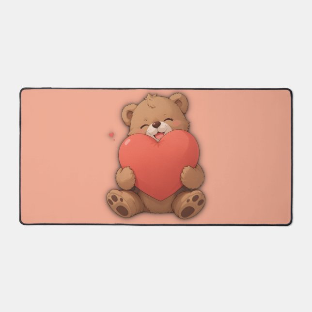 Cuddle bear desk mat (Front)