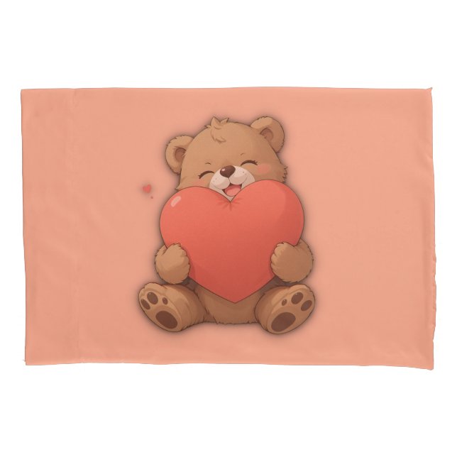 Cuddle bear pillowcase (Front-Left)