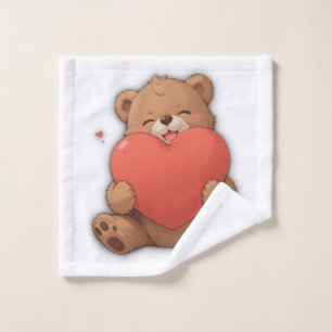 Cuddle bear wash cloth