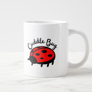 Cuddle Bug Ladybug   Cute & Cosy Design Large Coffee Mug