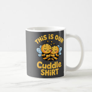 Cuddle Cute Bee Couple Funny Matching Coffee Mug