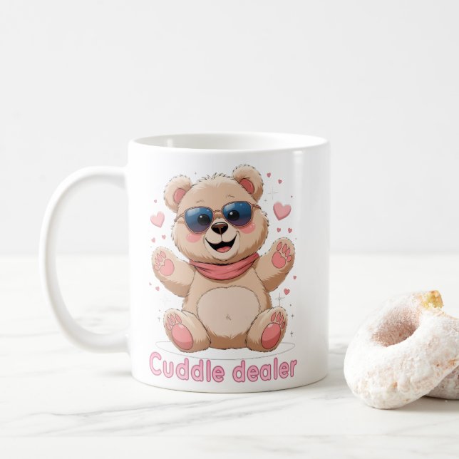 Cuddle Dealer – Sweet Teddy Bear Mug (With Donut)
