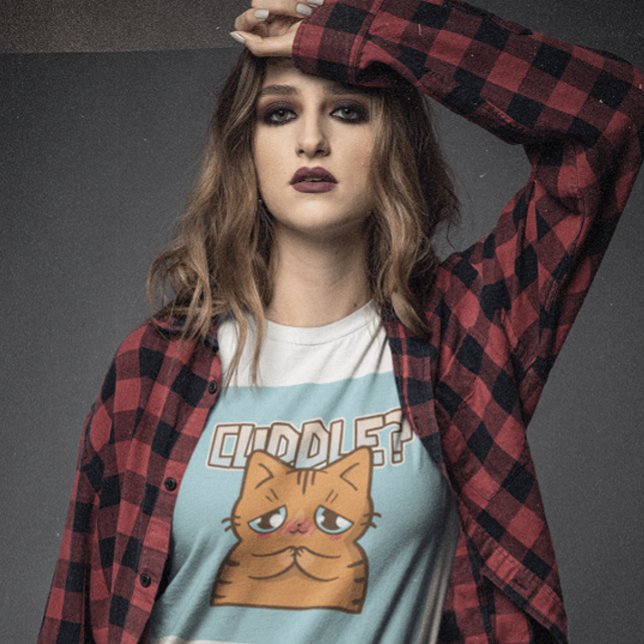 CUDDLE GINGER CAT FUNNY CUTE T-SHIRTS (Creator Uploaded)