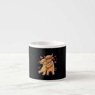 Cuddle Highland Cattle Scottish Cow Farmers Gift Espresso Cup