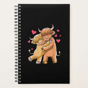 Cuddle Highland Cattle Scottish Cow Farmers Gift Planner