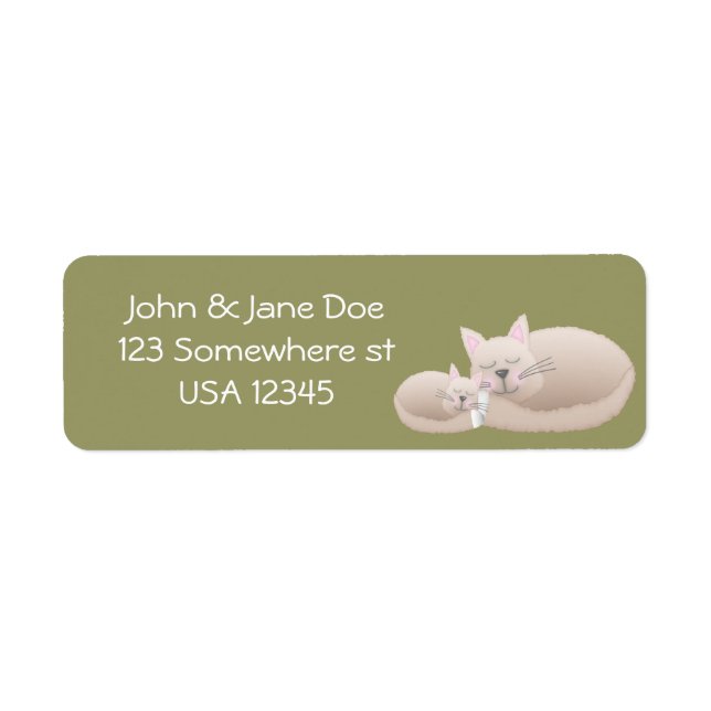 Cuddle Kitties Return Address Label (Front)