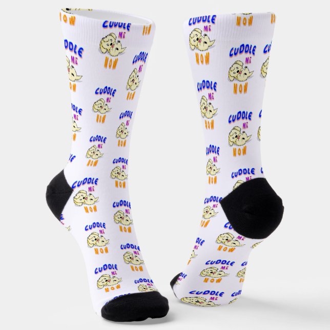 Cuddle Me Now Socks (Angled)