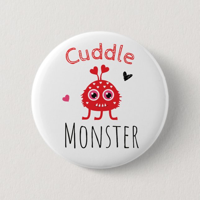 Cuddle Monster 6 Cm Round Badge (Front)