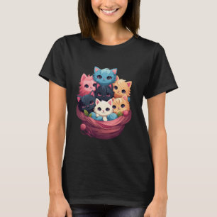 Cuddle Pile Kittens – Super Cute Fluffy Cat Women T-Shirt
