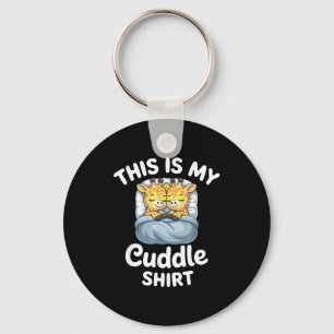 Cuddle Shirt Cute Giraffes Funny Cozy  Key Ring