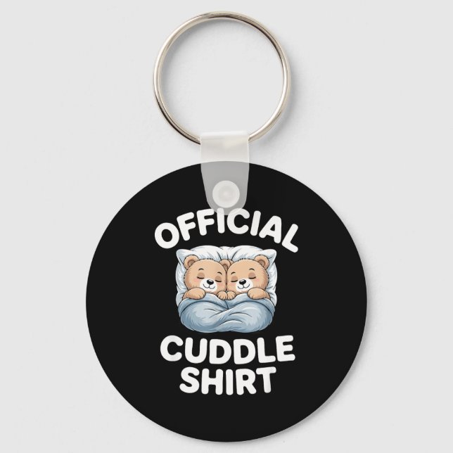 Cuddle Shirt Cute Teddy Bear Sleepwear  Key Ring (Front)