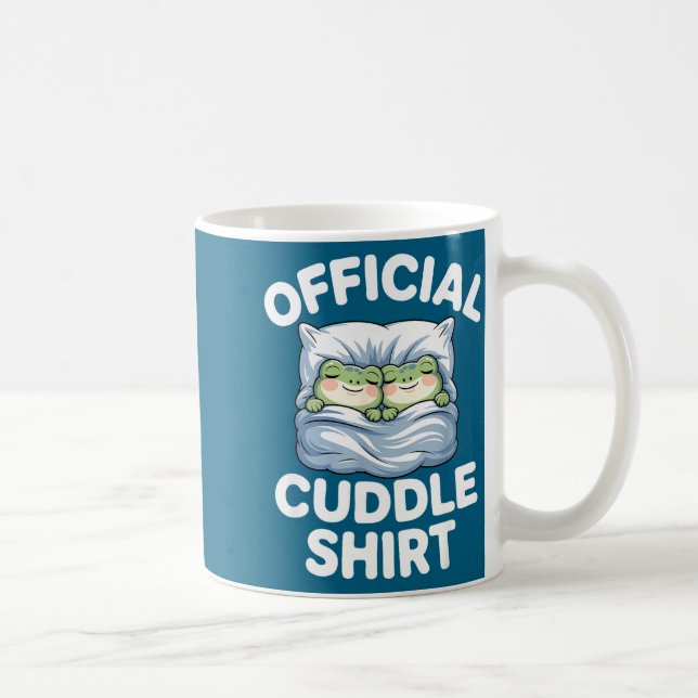 Cuddle Shirt Funny Cute Frogs Cozy  Coffee Mug (Right)